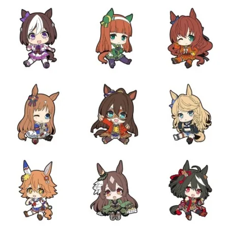 Umamusume: Pretty Derby Petanko Trading Rubber Strap Vol.1. random each of 9