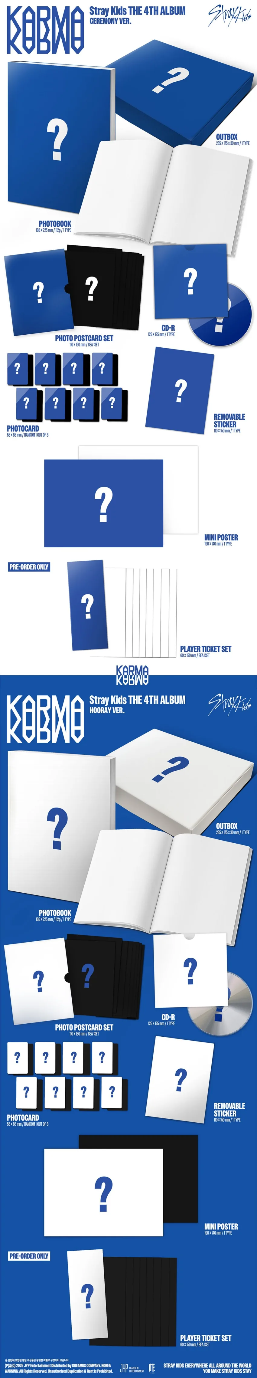 Pre-order: [POB] [STRAY KIDS] THE 4TH ALBUM [KARMA] 2EA SET