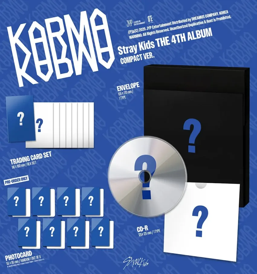 Pre-order: STRAY KIDS - THE 4TH ALBUM [KARMA] (COMPACT VER.)