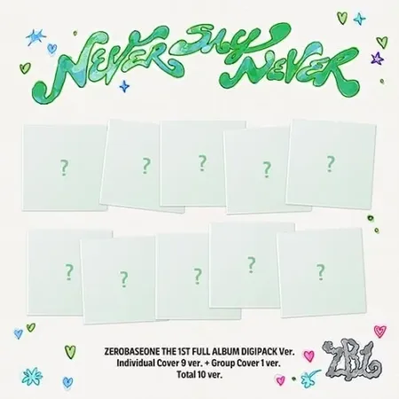 [Pre-Order] POB: ZEROBASEONE - THE 1ST FULL ALBUM [NEVER SAY NEVER] (DIGIPACK VER.) 10EA SET