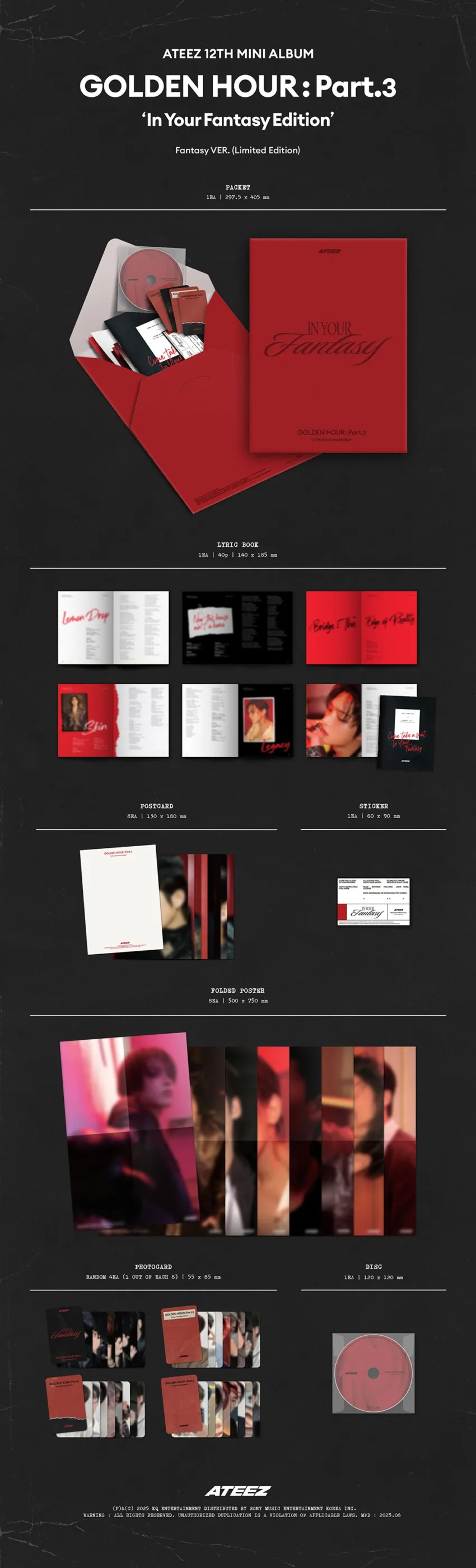 Coming soon: ATEEZ - [GOLDEN HOUR : PART.3 'IN YOUR FANTASY EDITION'] (LIMITED)