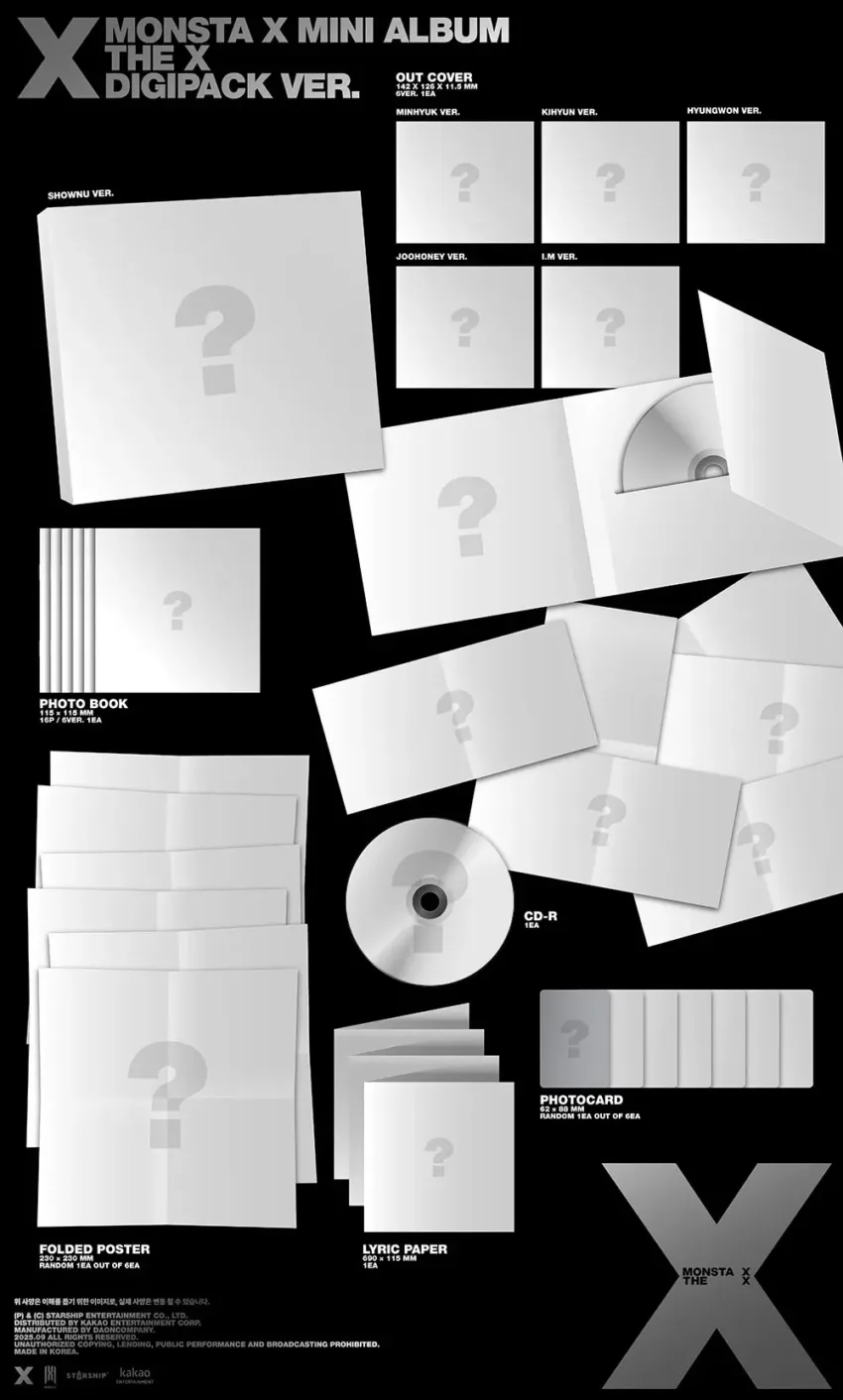 [Pre-Order] MONSTA X - MINI ALBUM [THE X]