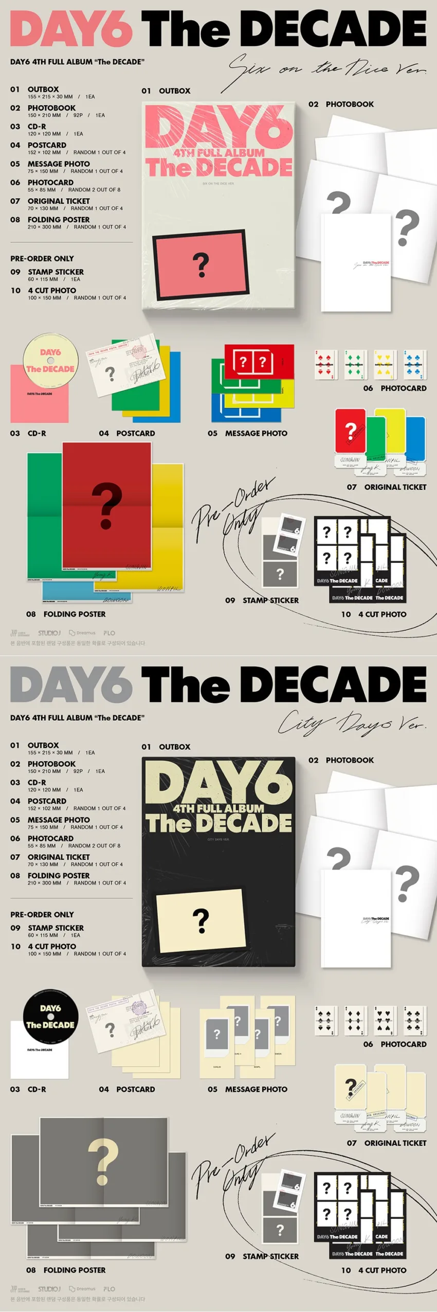 coming soon: DAY6 - THE DECADE. A RANDOM VER.
