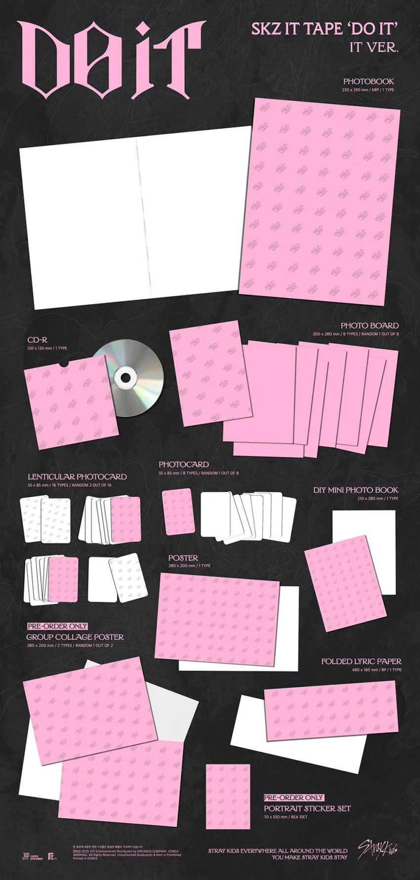 PRE-ORDER: POB -STRAY KIDS - SKZ IT TAPE [DO IT] (IT VER.)