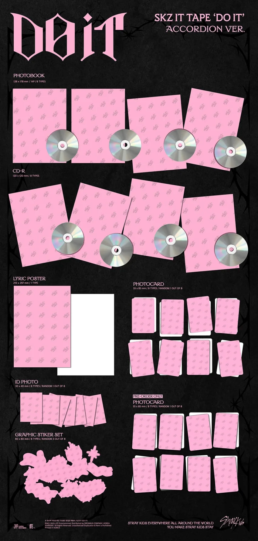 PRE-ORDER: ] STRAY KIDS - SKZ IT TAPE [DO IT] (ACCORDION VER.)