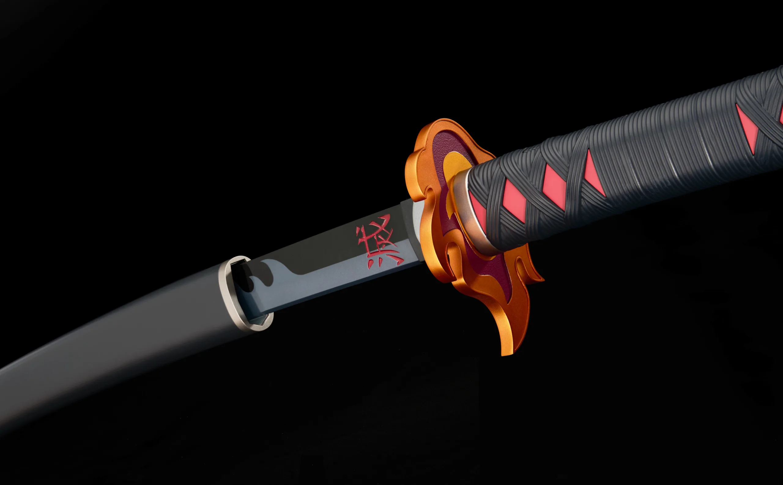 DEMON SLAYER TANJIRO RENGOKUS GUARD NICHIRIN SWORD PROPLICA