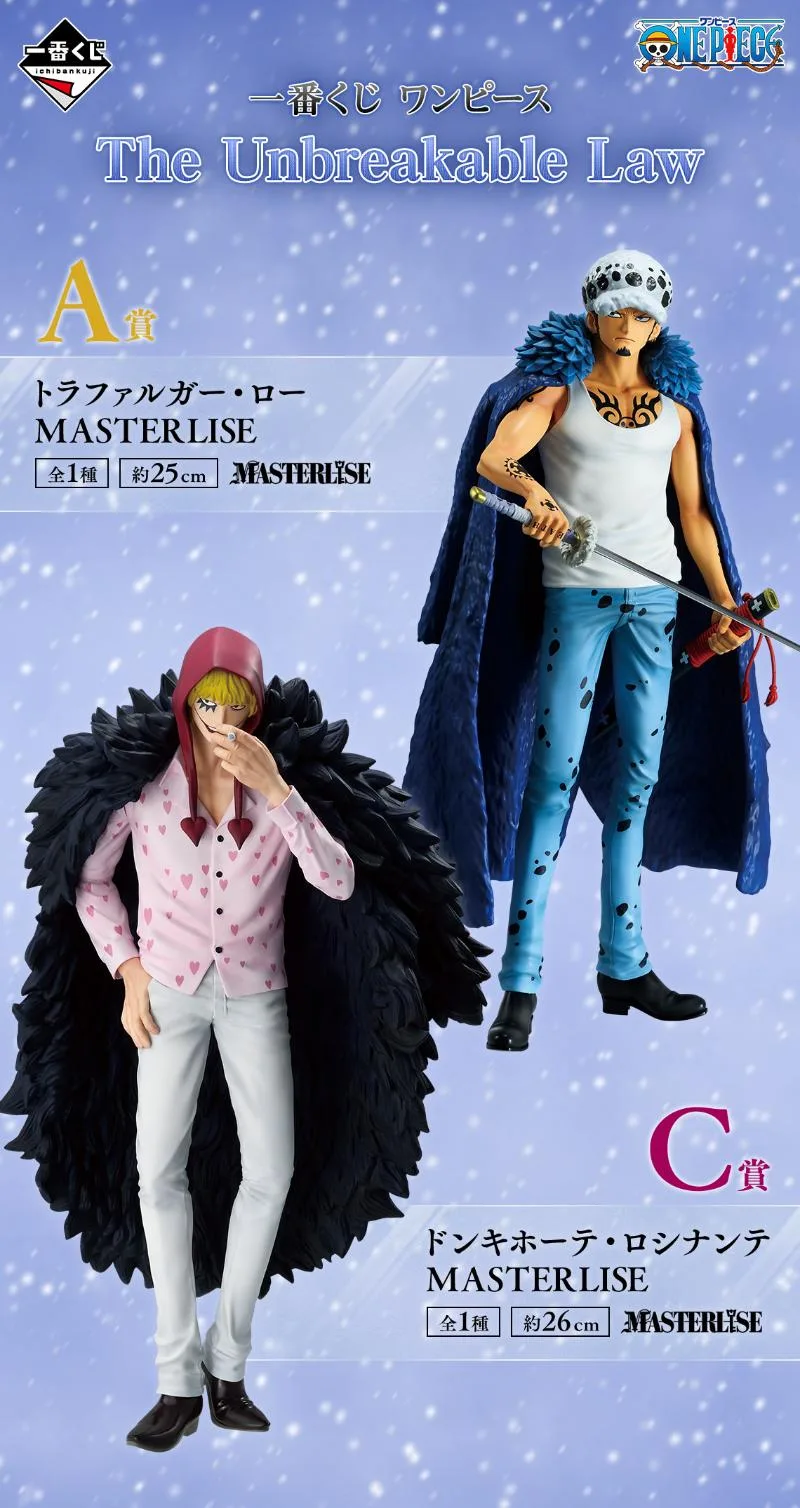coming soon: 80 tickets One Piece - Banpresto Ichiban Kuji full set - The Unbreakable Law