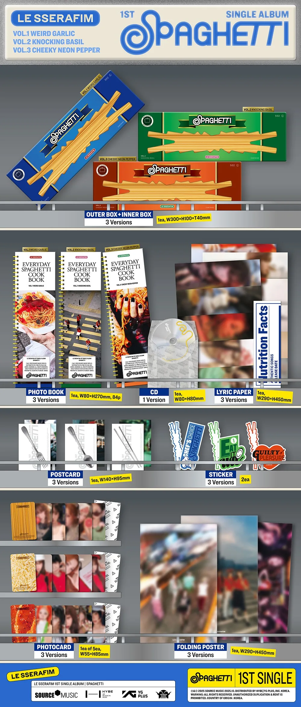 COMING SOON: LE SSERAFIM - 1ST SINGLE ALBUM 'SPAGHETTI'