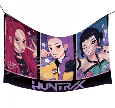 KPOP DEMON HUNTERS - THE HUNTR/X FLAG ( 100CM X 60CM)
