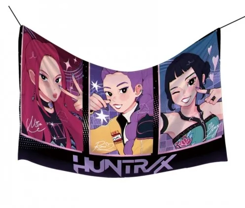 KPOP DEMON HUNTERS - THE HUNTR/X FLAG ( 100CM X 60CM)