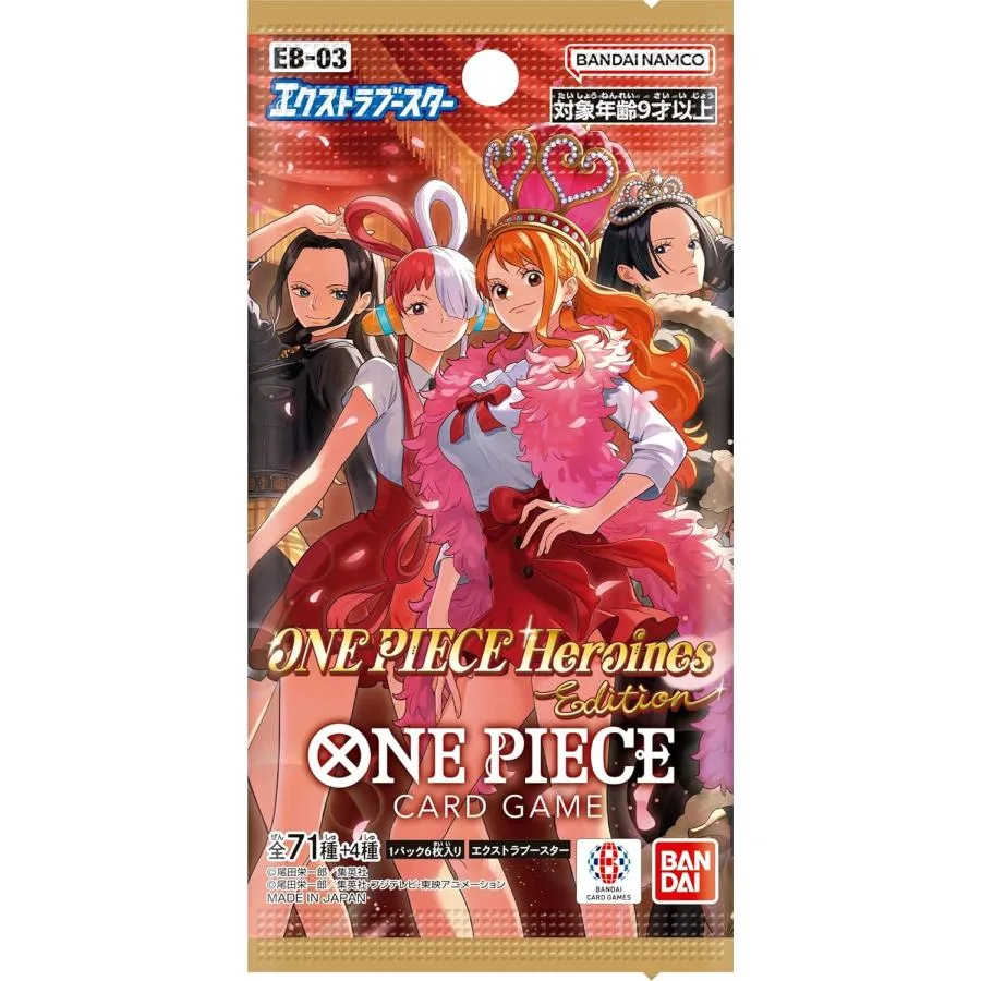 One Piece Card - Bandai One Piece Card Game Extra Booster One Piece Heroines Edition EB-03. sold PER PACK