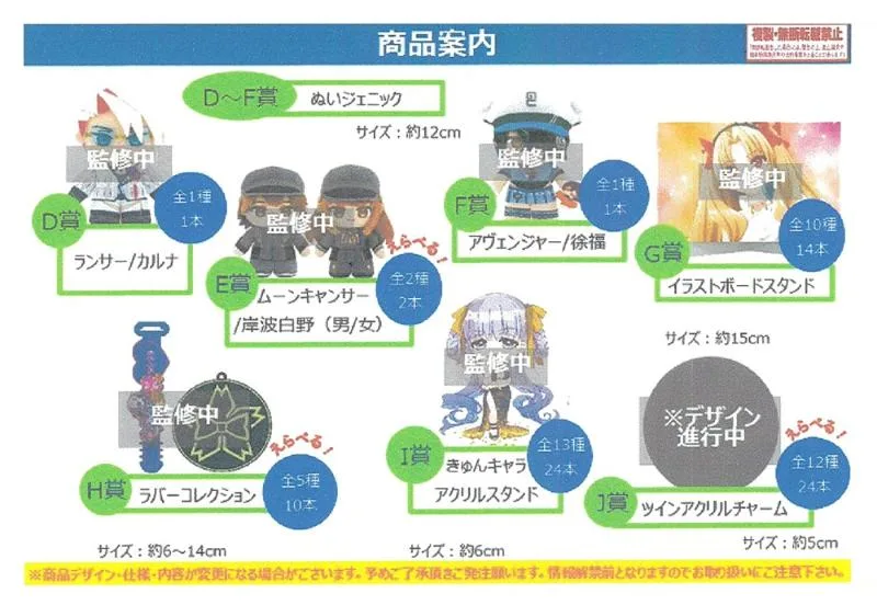 Coming in February : Fate/Grand Order - Banpresto Ichiban Kuji full set - Celebrity Summer Experience & Archetype Inception