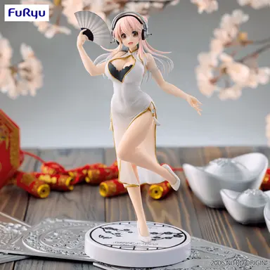 Pre order: SUPER SONICO Trio-Try-iT Figure White China Dress version. EST SHIP DATE FEB 2026
